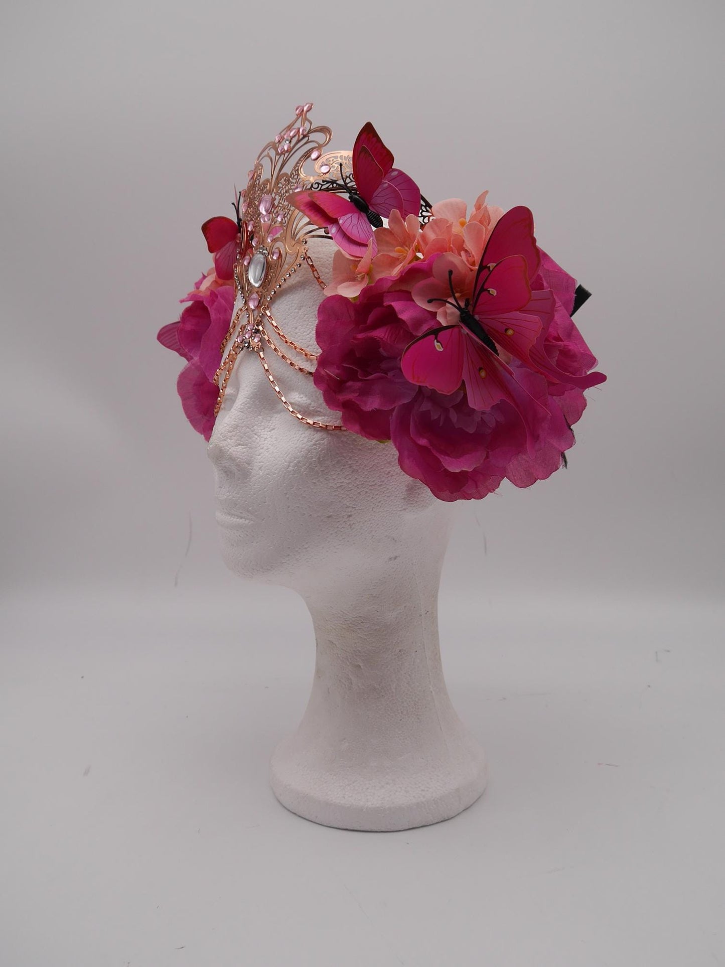 Romantic fairy butterfly headpiece - elv diadem - mystic Crown ~ Flower Diadem