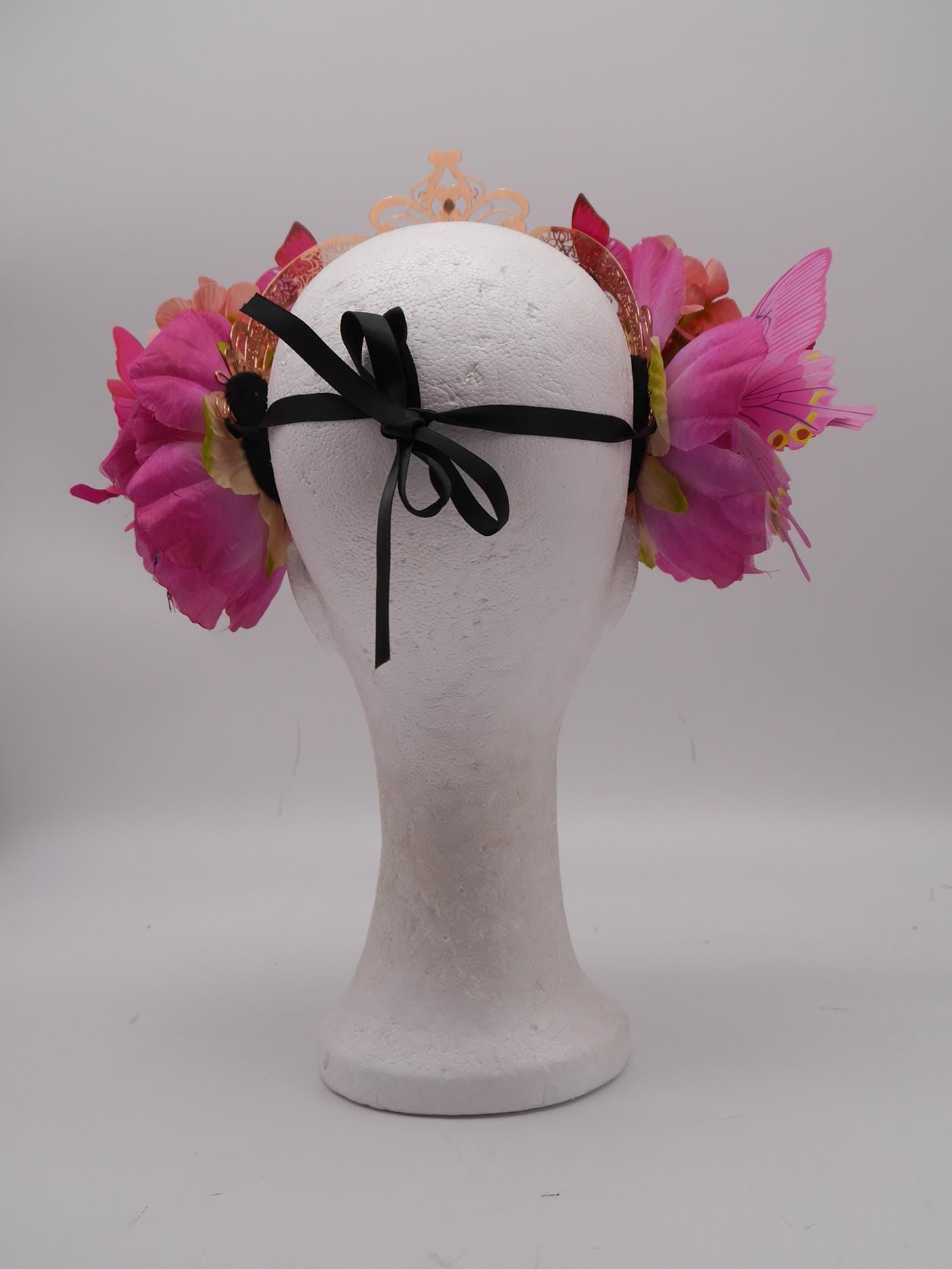 Romantic fairy butterfly headpiece - elv diadem - mystic Crown ~ Flower Diadem