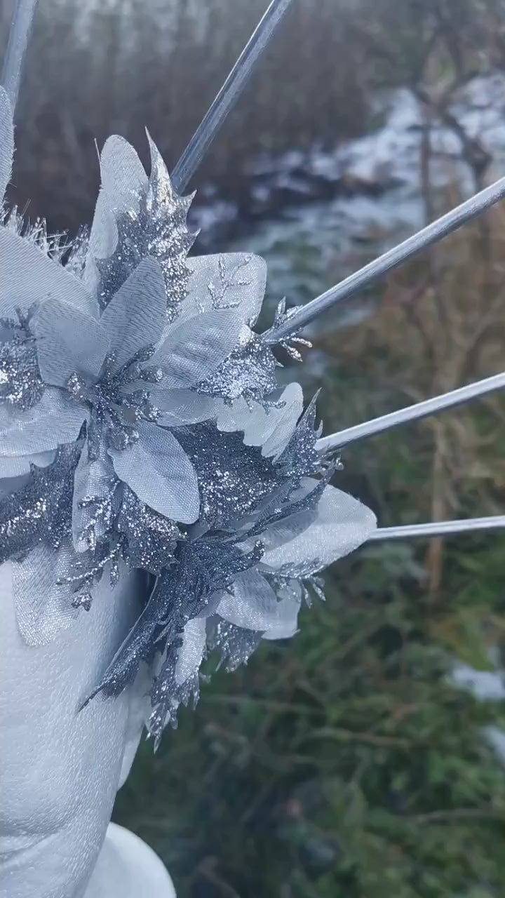 winter dream Headdress ~ Headpiece ~ winterwonderland ~ snow ~ ice Queen ~ Headdress