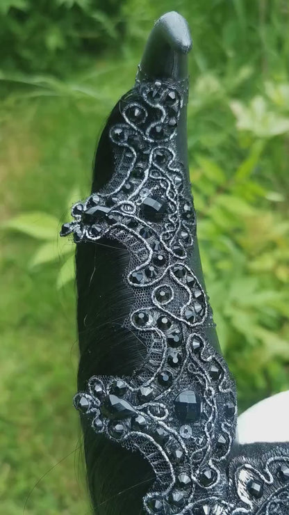 black maleficent Headdress ~ Gothic headpiece ~ Kopfschmuck