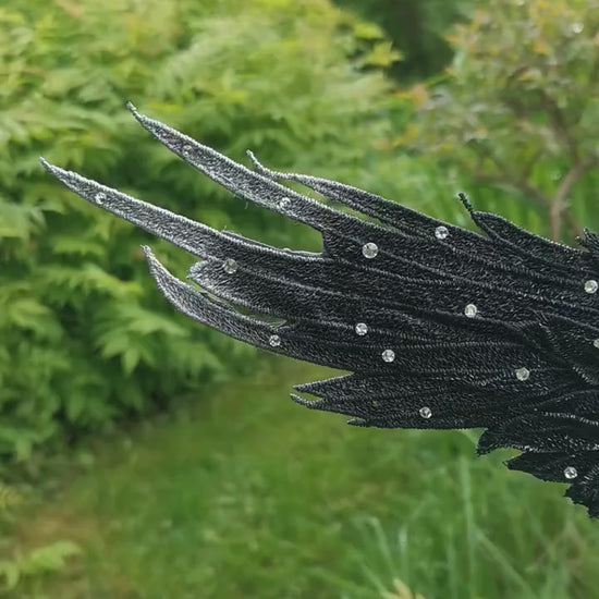 gothic Wing Headdress ~ Wing ~ Fantasy ~ Headpiece