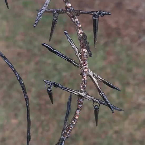 Thorn Double Halo - gothic headpiece - goth - witch - wicca - Royal gloriole - crown - Krone - Kranz -