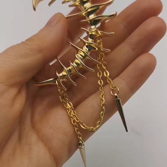 K-Pop Earcuff – Left Ear – Handmade - Ohrring - Fantasy - Gothic