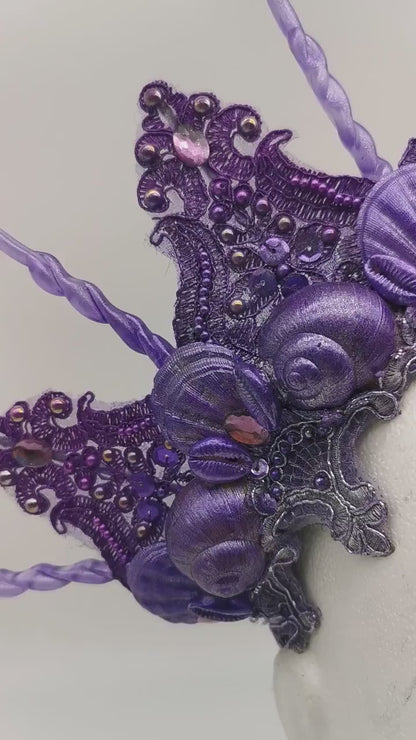 mermaid crown ~ Meerjungfrau Krone ~ Königin ~ Kopfschmuck ~ Sirene ~ Shell ~ Muschlekrone