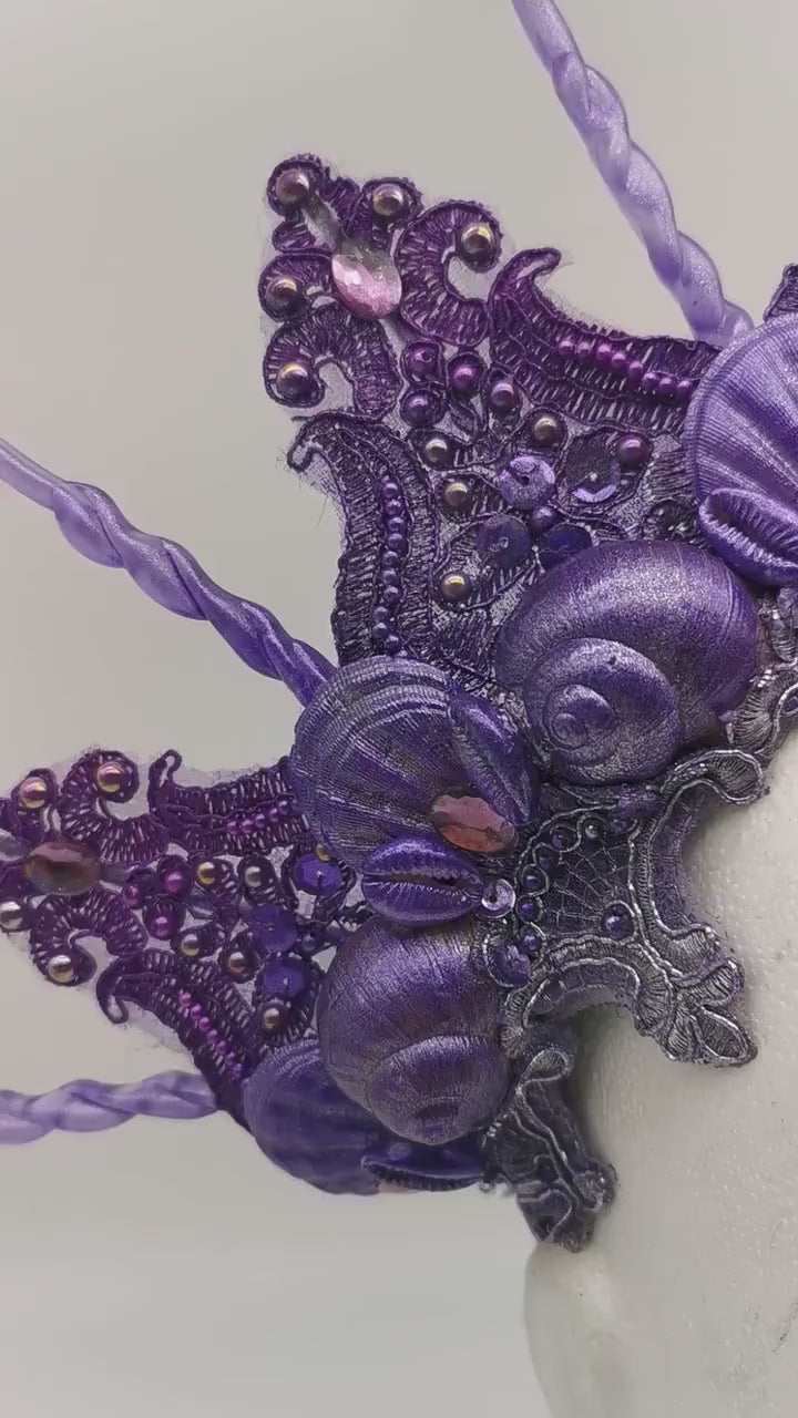 mermaid crown ~ Meerjungfrau Krone ~ Königin ~ Kopfschmuck ~ Sirene ~ Shell ~ Muschlekrone