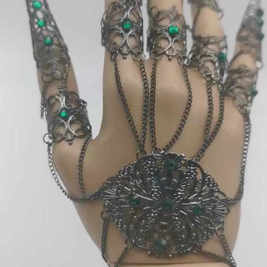 dark gothic Nails  (1pc = 1 Full Hand Piece) ~ Filigree Claws ~ Nails ~ Nagel ~ Krallen ~ Ringe ~ Goth ~ Nägel ~ Tips