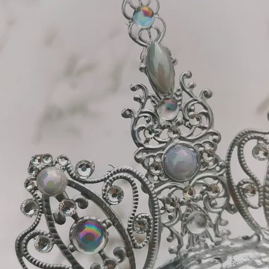 frozen Light Halo - Crown ~ winter Royal Metal halo ~ Krone ~ Kranz ~ Kopfschmuck ~ Headdress ~ Heiligenschein ~ gothic ~ goth